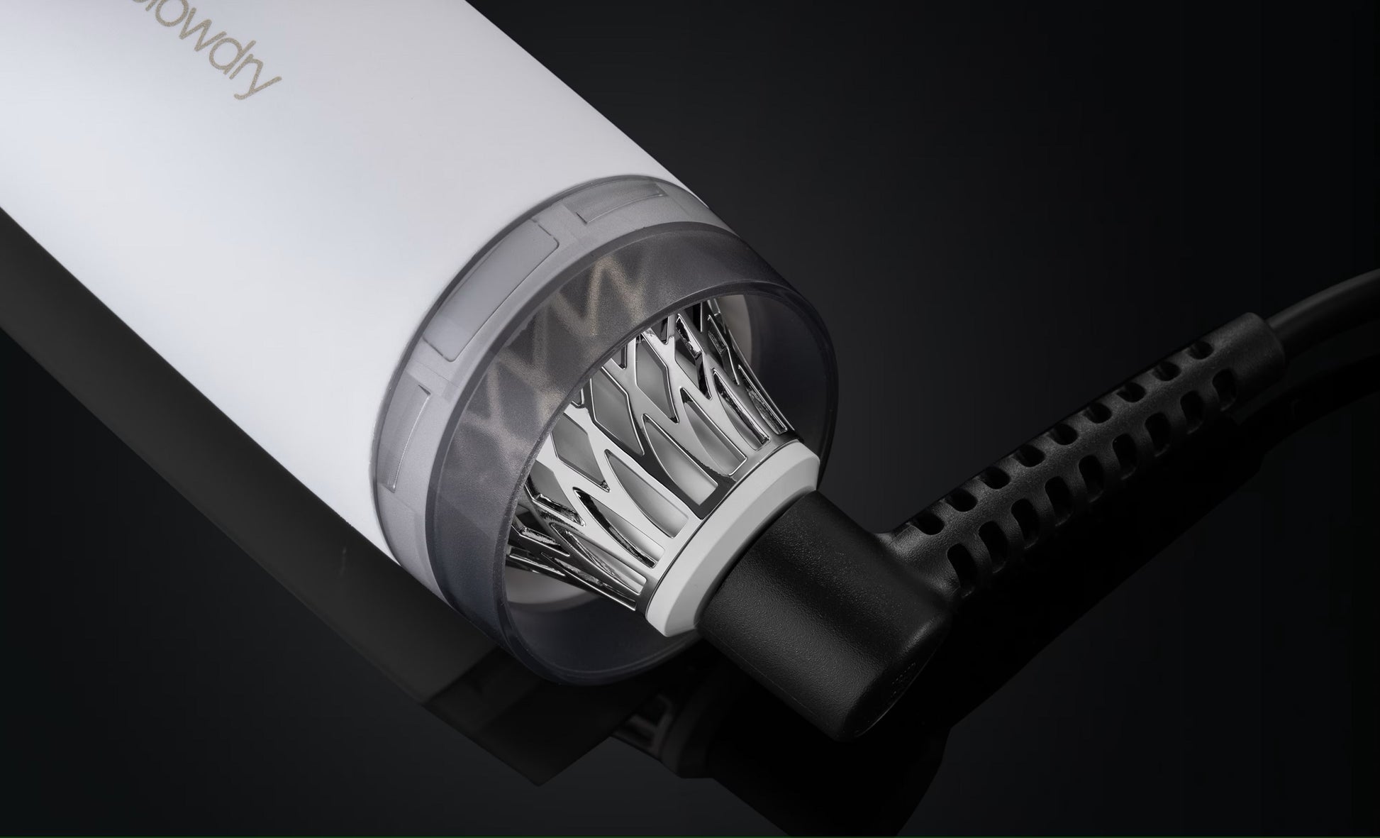new ghd duet blowdry hair dryer brush in white