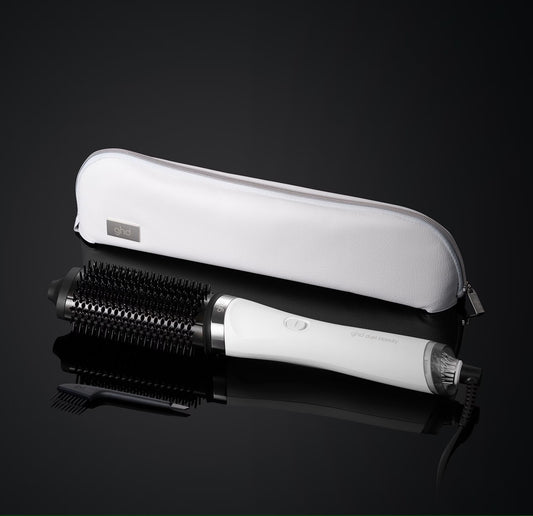 new ghd duet blowdry hair dryer brush in white