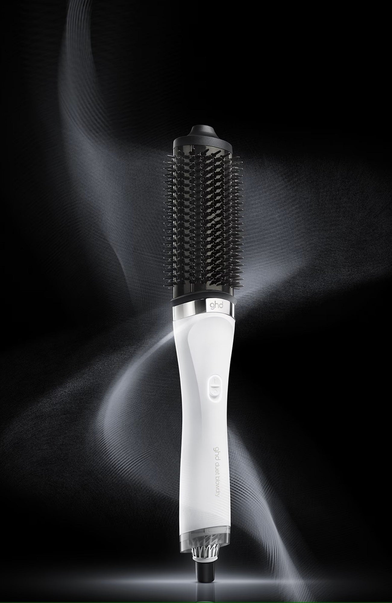 new ghd duet blowdry hair dryer brush in white
