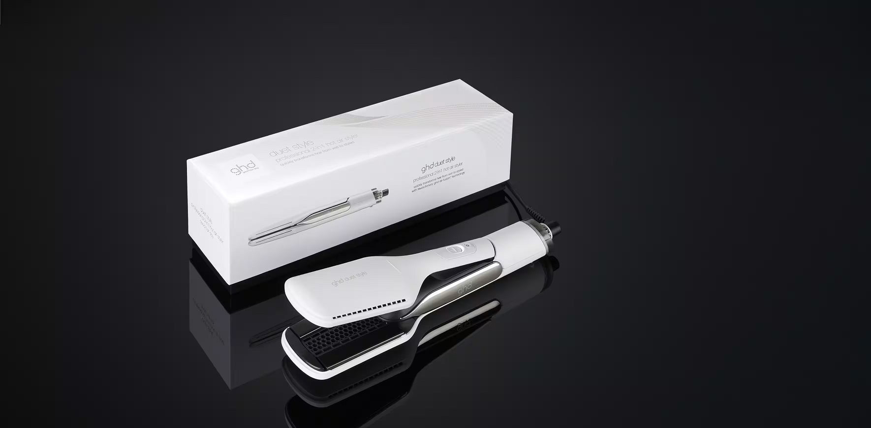 NEW GHD Duet Style Hot Air Styler in White